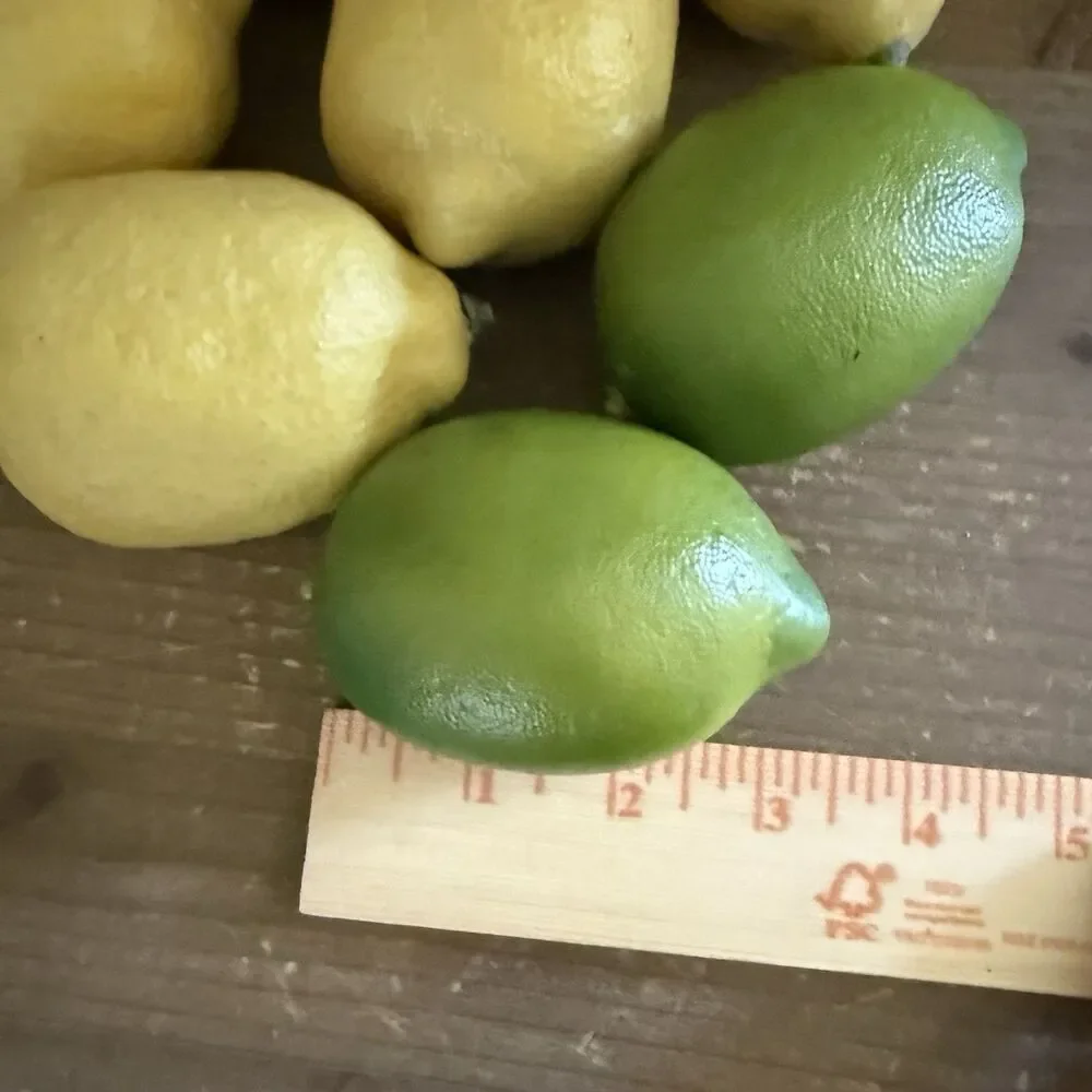 Pottery Barn Faux Lemons And Limes , Set of 6 Lemons & 2 Limes